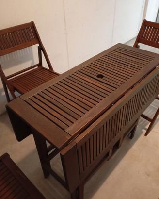 Tavolo da giardino in legno