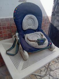 Sdraietta  CHICCO usata blu stelline con riduttore
