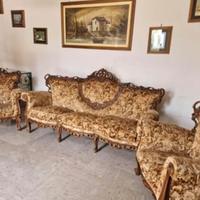 Set divano + 2 poltrone stile barocco – Arredo sce