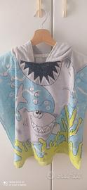 poncho mare e piscina bambini  100% cotone