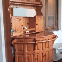 Mobile bar in legno di pino