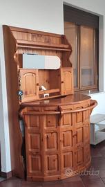 Mobile bar in legno di pino