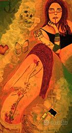 "Miss Tattoo" (2015) – Opera Originale su Tavola
