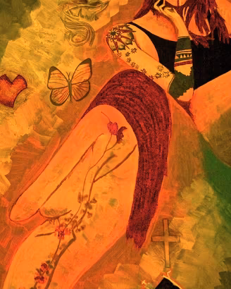 "Miss Tattoo" (2015) – Opera Originale su Tavola