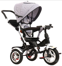 Triciclo Baby's Clan Giro 360 6 in 1 Grigio