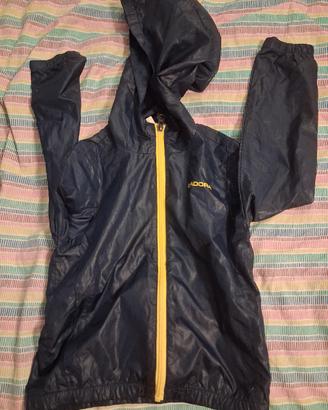 giacca a vento bambino diadora tg 6 anni blu scuro