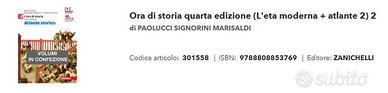 Ora di storia quarta edizione (L'eta moderna+atl.)