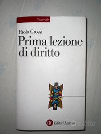 Prima lezione di diritto - Paolo Grossi