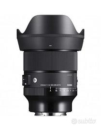 Sigma art 24mm f 1.4 attacco e-mount