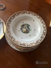 Piatti antichi dipinti  ceramica limoge