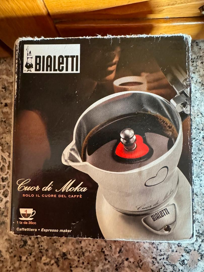 CAFFETTIERA BIALETTI CUOR DI MOKA 1 TZ CON SISTEMA DI AGGANCIO A