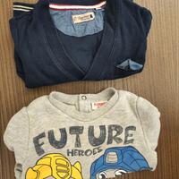 Vestiti 6 9 mesi Original Marines felpa e cardigan