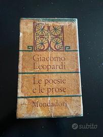 Cofanetto Giacomo Leopardi le poesie e le prose