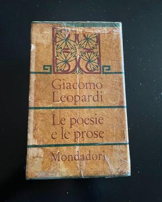 Cofanetto Giacomo Leopardi le poesie e le prose