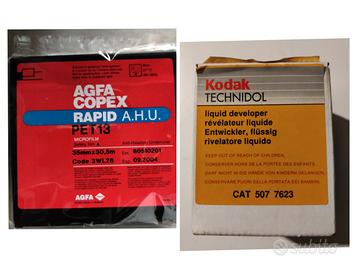 Agfa Copex Rapid 35mm 30m Kodak Technidol  leggere