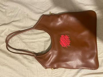 Borsa a spalla marrone
