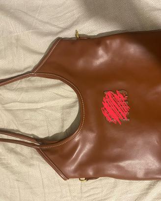 Borsa a spalla marrone