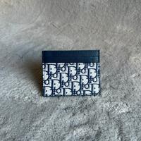 DIOR portacarte oblique blu