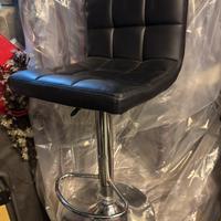 Sgabello pelle sintetica con alzata