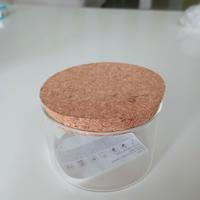 Vaso in vetro con tappo in sughero