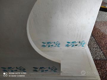 Porta stereo e vinili anni 70 stencil