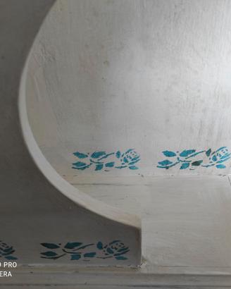 Porta stereo e vinili anni 70 stencil