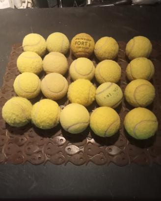20 palline da tennis usate 