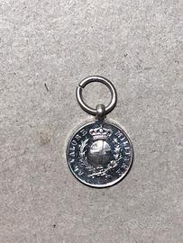 Medaglia mignon valore militare argento 800