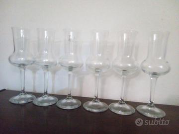 Lotto 9 Calici: 6 Cristallo Nuovi + 3 Cocktail