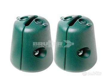 Brunner 4 basi per gazebo plastica verde