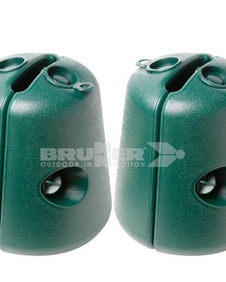 Brunner 4 basi per gazebo plastica verde