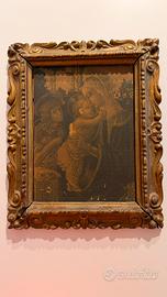 Cornice in legno lavorato con immagine