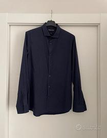 Camicia Michael Kors uomo M slim fit blu come nuov