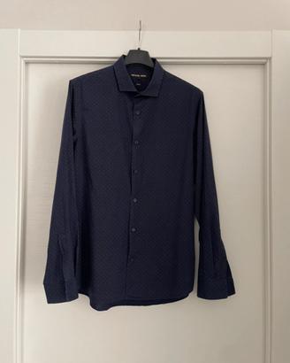 Camicia Michael Kors uomo M slim fit blu come nuov