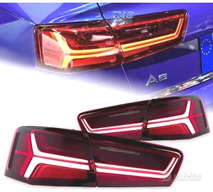 FANALI AUDI A6 C7 11-14 ROSSI CON FRECCIA A LED DI