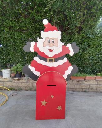 Babbo Natale portalettere  in legno  