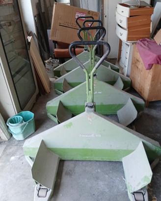 4 carrelli sollevatori/ transpallet masetti ercole