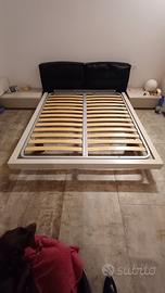 letto matrimoniale con doghe in legno