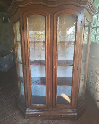 vetrinetta arte povera legno massello