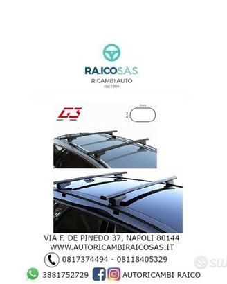 Barre portatutto dacia duster 2018 con rail di ser