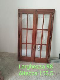 Finestra legno doppio vetro doppia anta