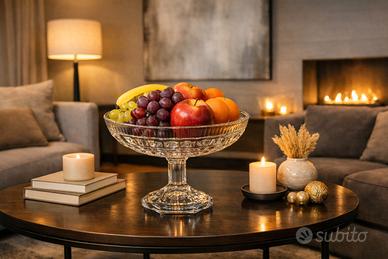 porta frutta in cristallo 