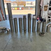 Tubi acciao inox coibentati. Canna fumaria.