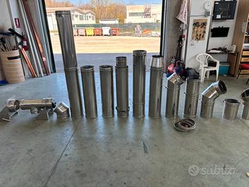 Tubi acciao inox coibentati. Canna fumaria.