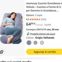 Cuscino gravidanza
