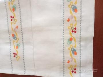 Completo per carrozzina lavorato a mano punto croc