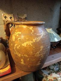 vaso o brocca antico in terracotta 