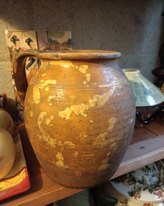vaso o brocca antico in terracotta 