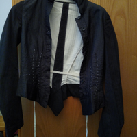 Giacca All Sain nera bianca