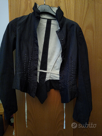 Giacca All Sain nera bianca